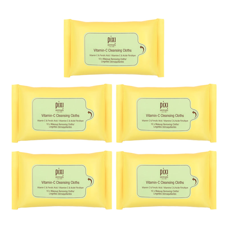 Vitamin-C Cleansing Cloths Set of 5