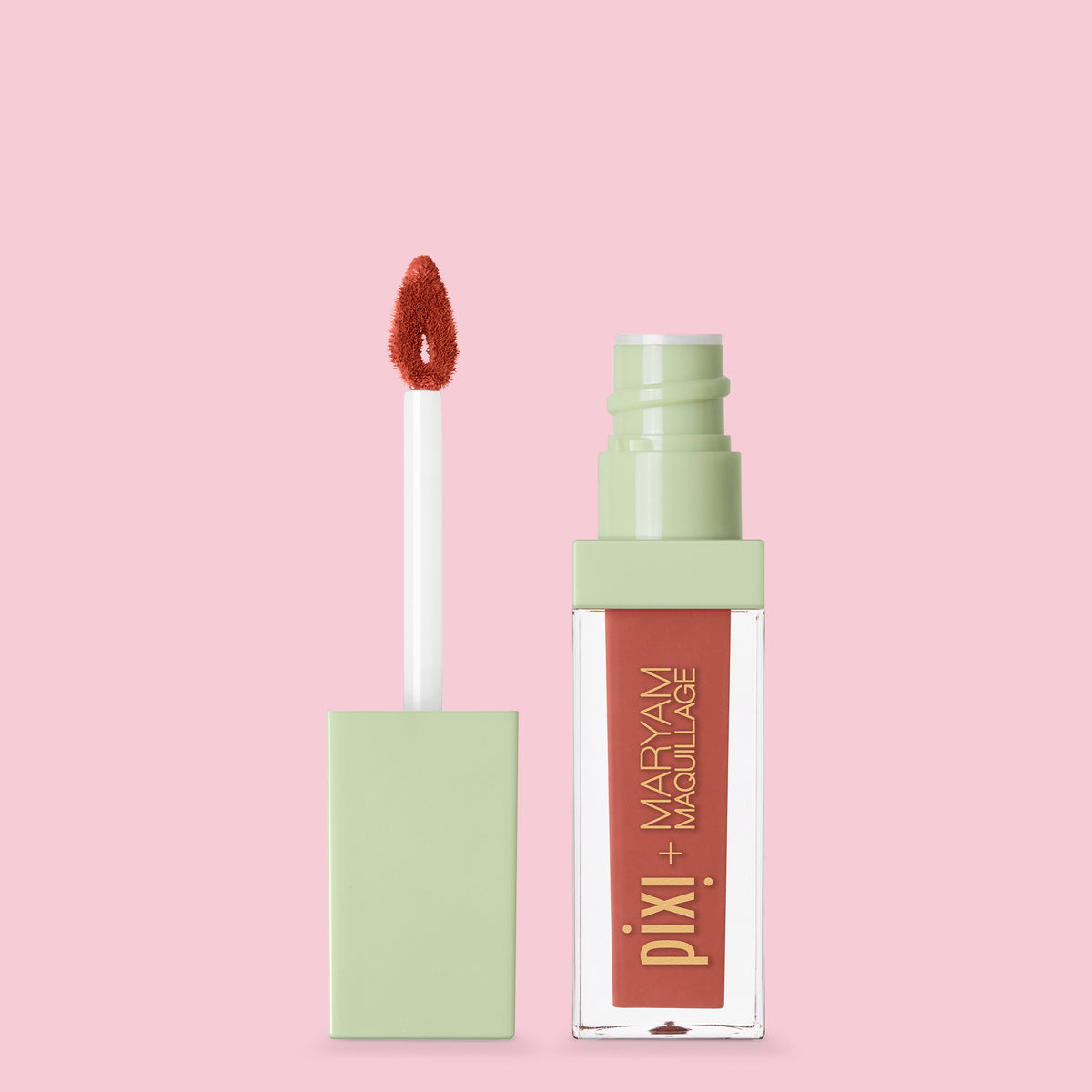 Pixi + Maryam Maquillage MatteLast Liquid Lip Siesta Peach open product