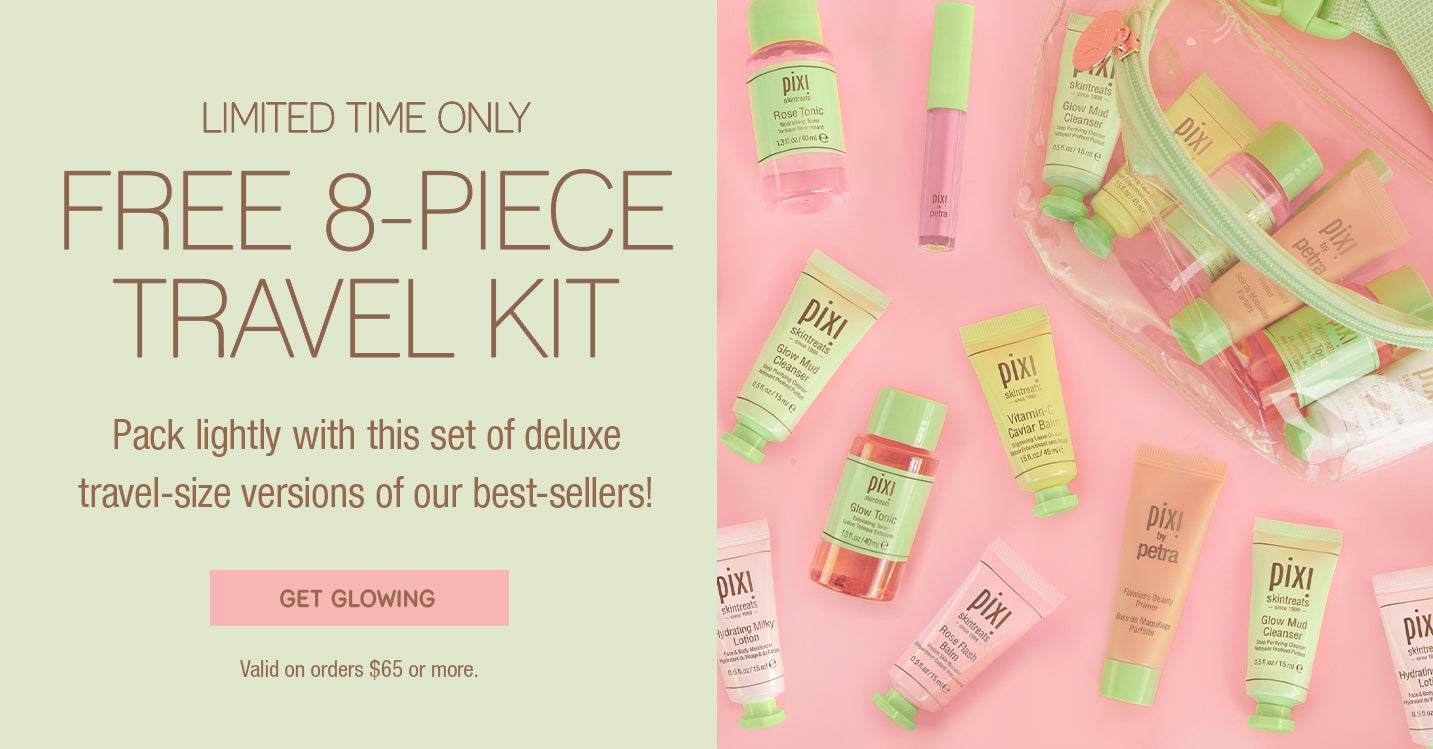 FREE 8-piece set of travel-size treats with orders $65+