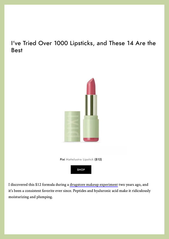 Byrdie I've Tried Over 1000 Lipsticks, and These 14 Are the Best