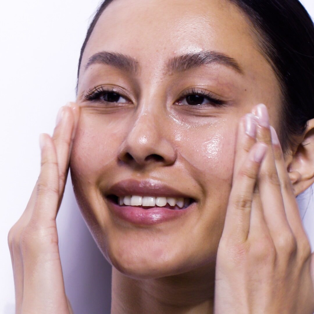 Clarity Cleanser application on face