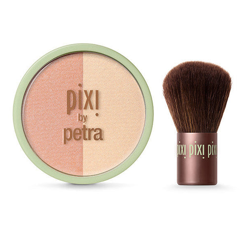 Beauty Blush Duo + Kabuki - PeachHoney view 3 of 6 view 2