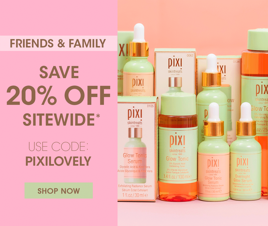 Shop Friends & Family Event Save 20% Off Sitewide* mobile image