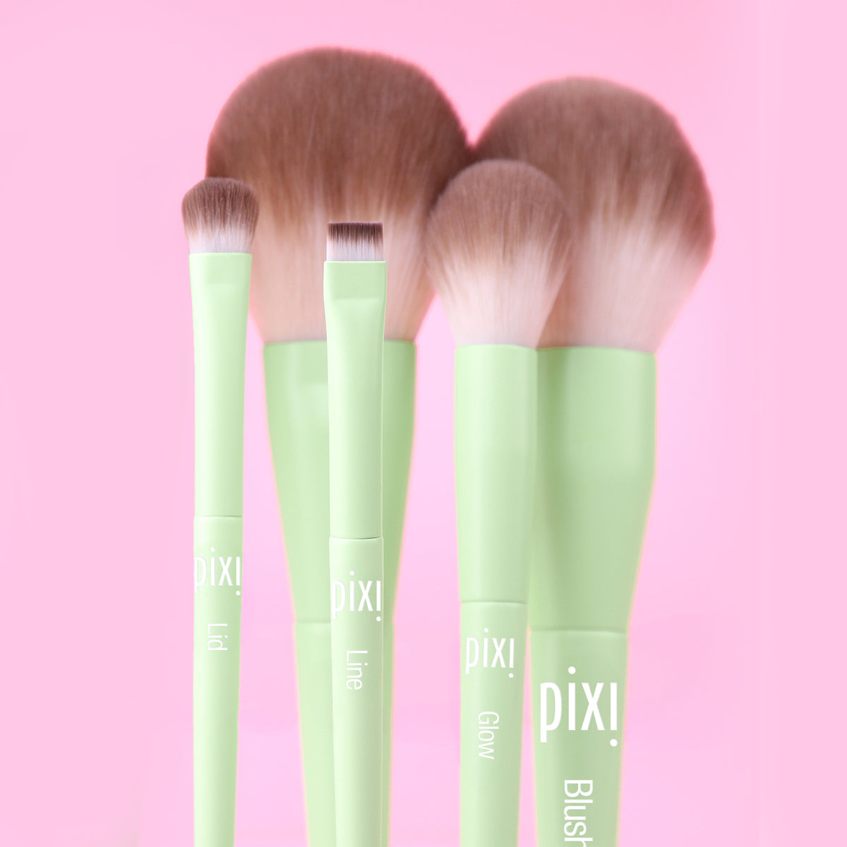 Full Brush Collection Bundle featuring Lid, Face, Line, Glow and Blush Brushes