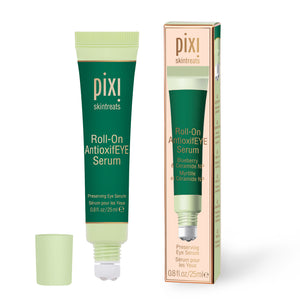  PIXI Roll-On Antioxidant Serum with packaging on a white background
