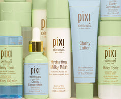 Clarity and Hydrating Milky Collection showing multiple products