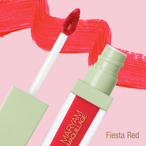 Pixi + Maryam Maquillage MatteLast Liquid Lip Fiesta Red with swatch