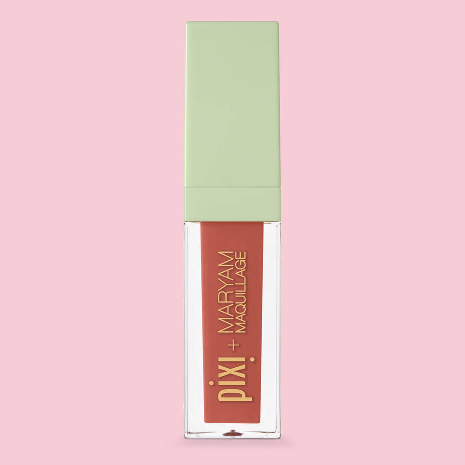 Pixi + Maryam Maquillage MatteLast Liquid Lip Siesta Peach product closed view 2