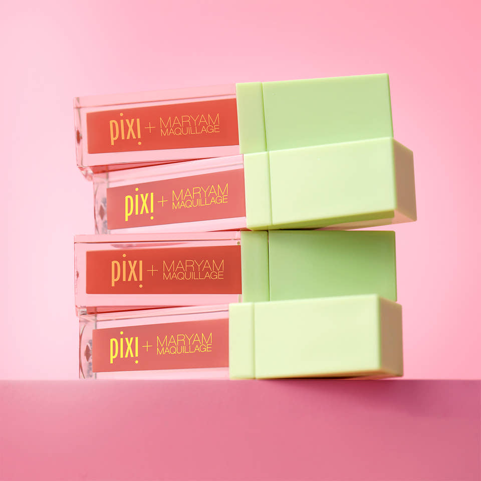 Pixi + Maryam Maquillage MatteLast Liquid Lip Siesta Peach group of products view 1