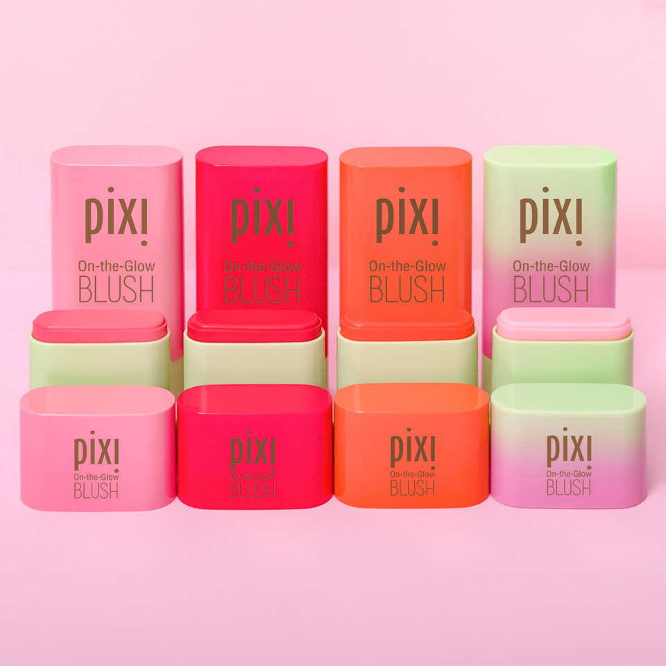 On-the-Glow Blush Petite collection view of all shades in line together. view 1
