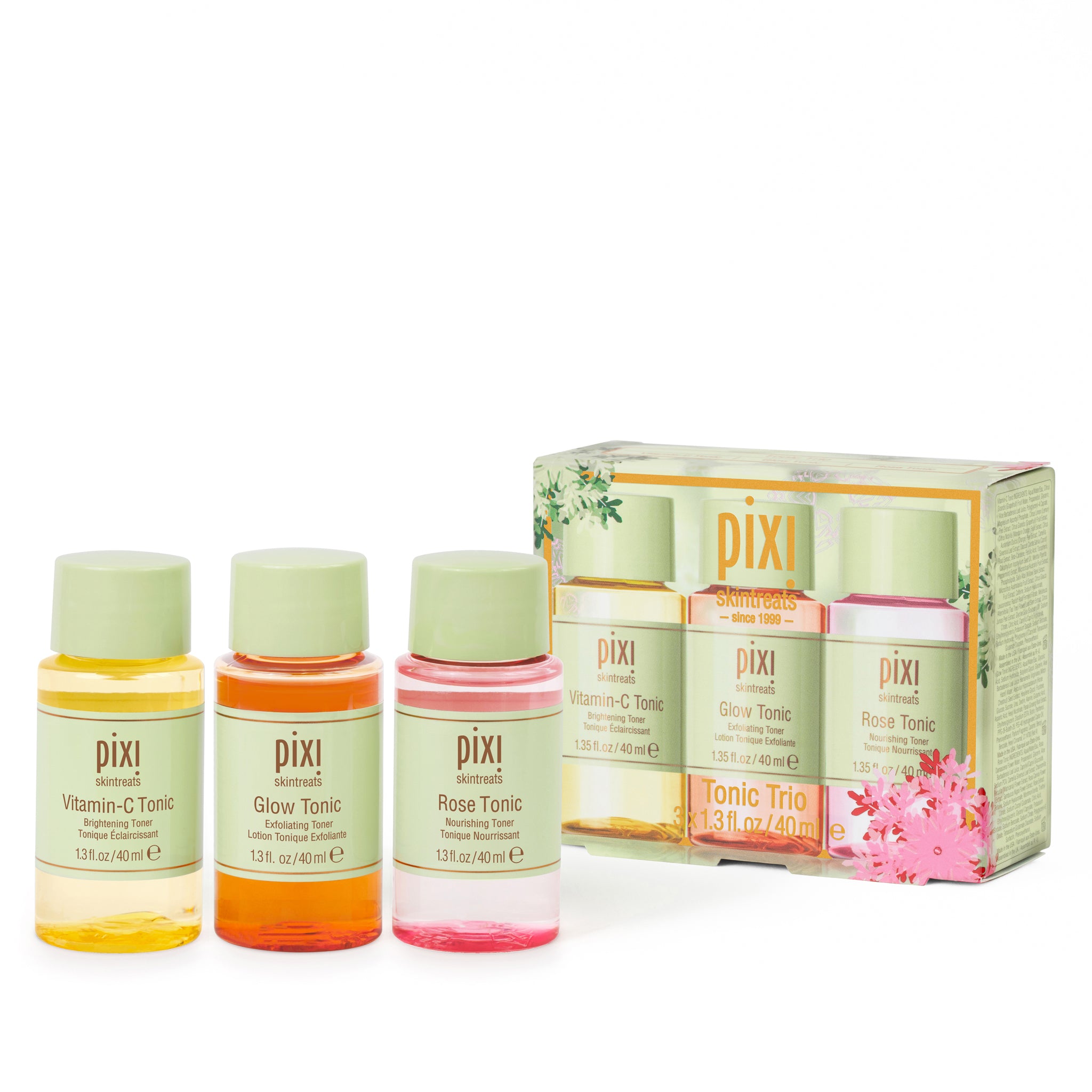 Tonic Trio Kit - Exfoliate, Hydrate and Brighten - Pixi Beauty