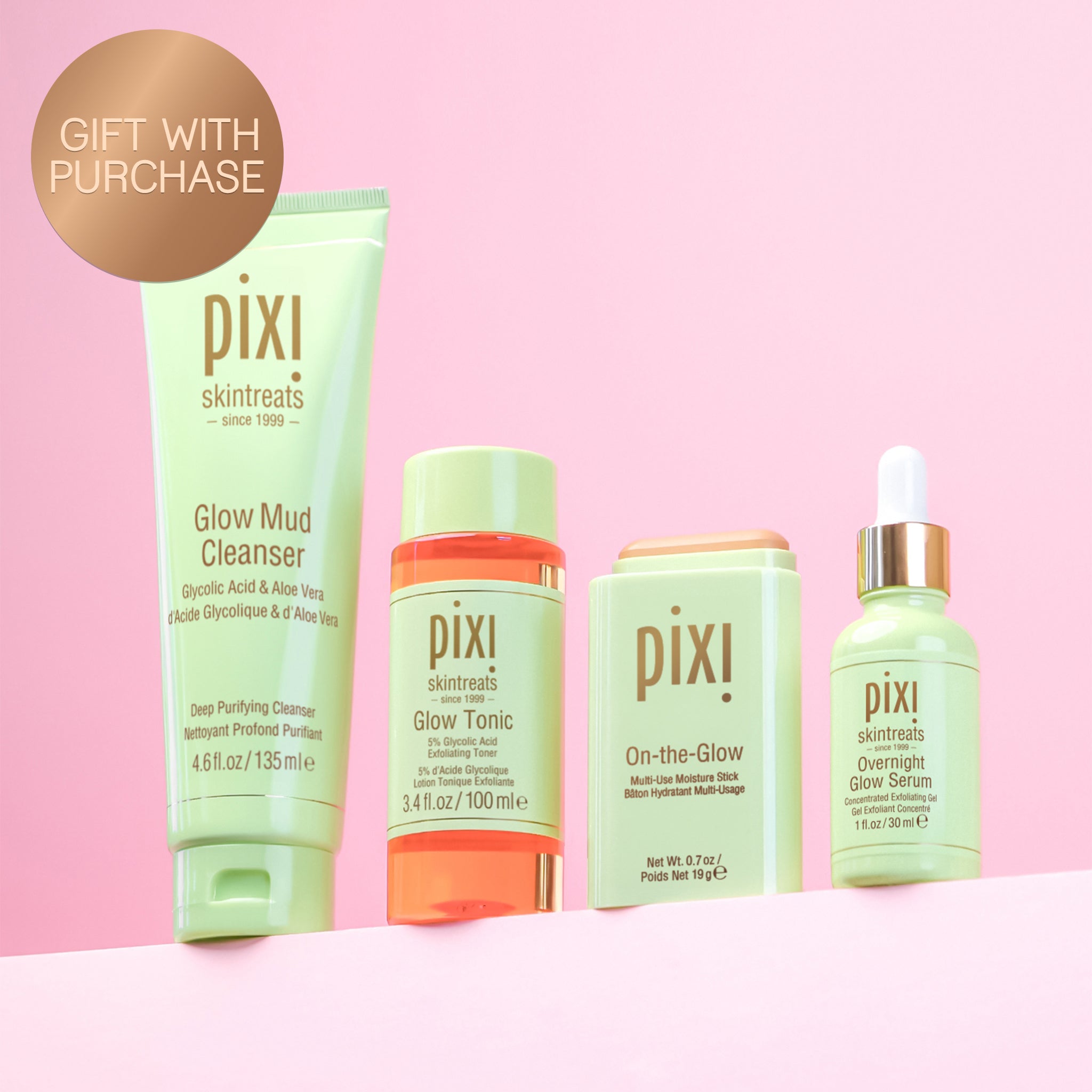 Pili:me Glow Skin スキンケア ３本セット Ultimate Glow Bundle - Radiant Skin Essential - Pixi Beauty