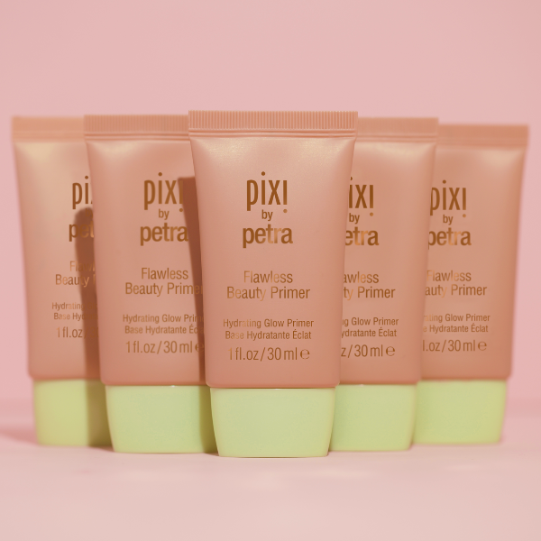 Flawless Beauty Primer on pink background